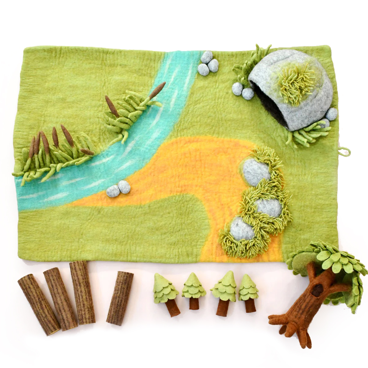 Tara Treasures The Gruffalo Playscape tappeto feltro lana