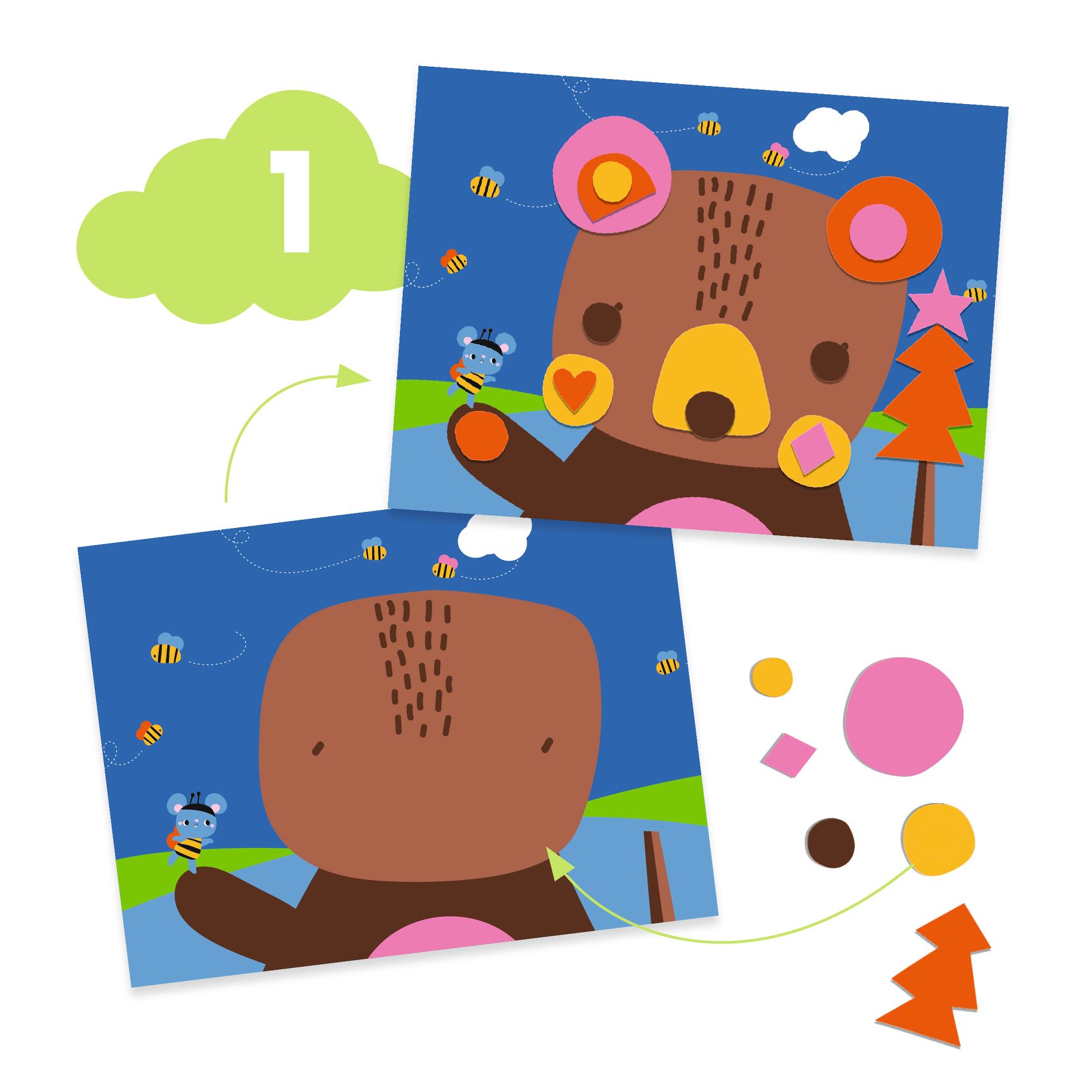 Djeco Set Artistico Multi Attività 18 Mesi 6 Attività