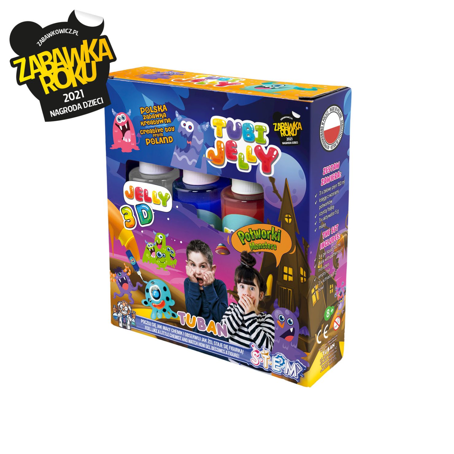 Tuban Jelly Tub Monsters kit crea figure gel 150 ml