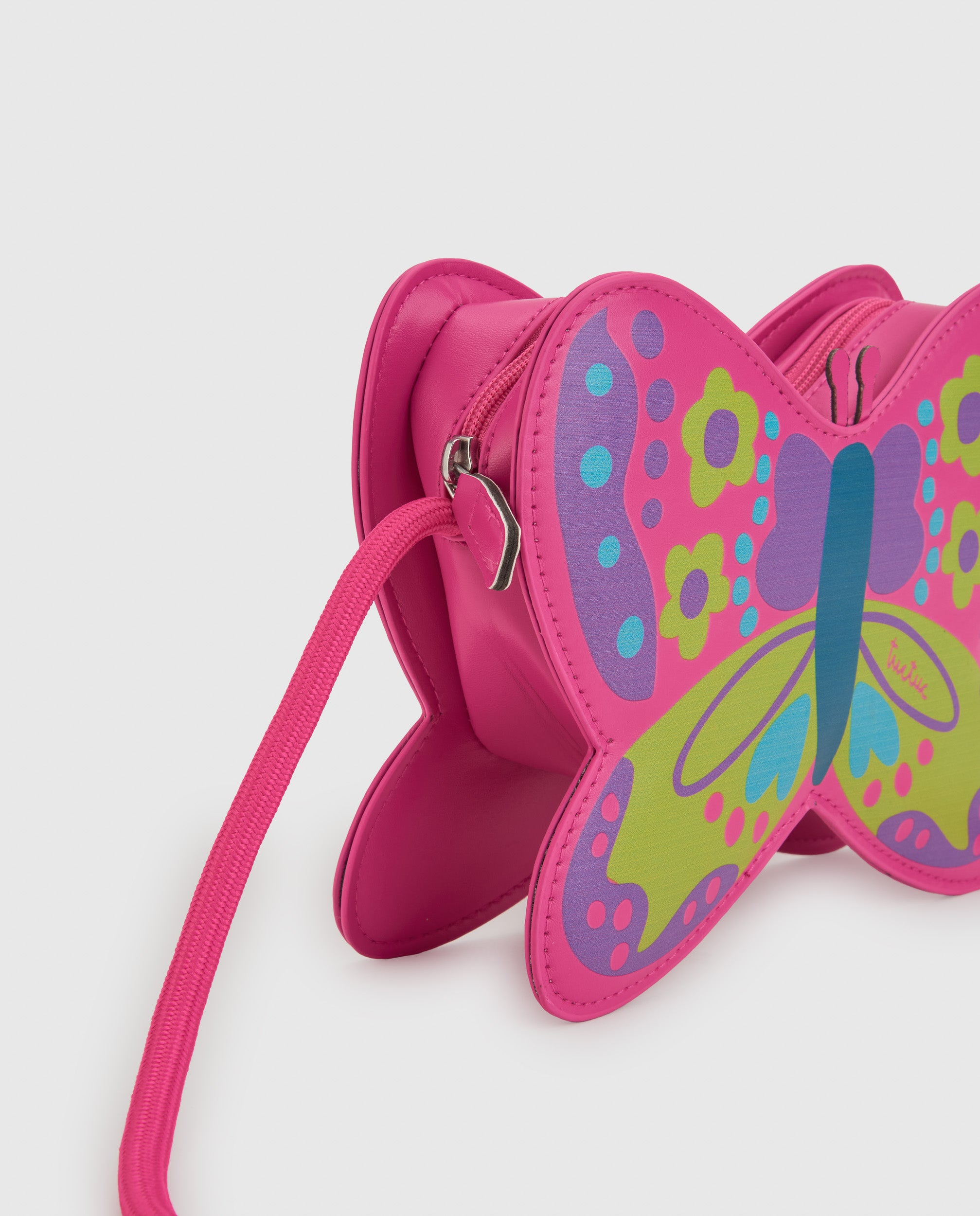 Tuc Tuc borsa bambina farfalla fucsia floreale