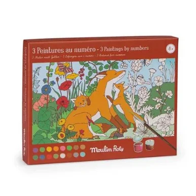 Moulin Roty Le Jardin Giardiniere pittura con numeri bimbi