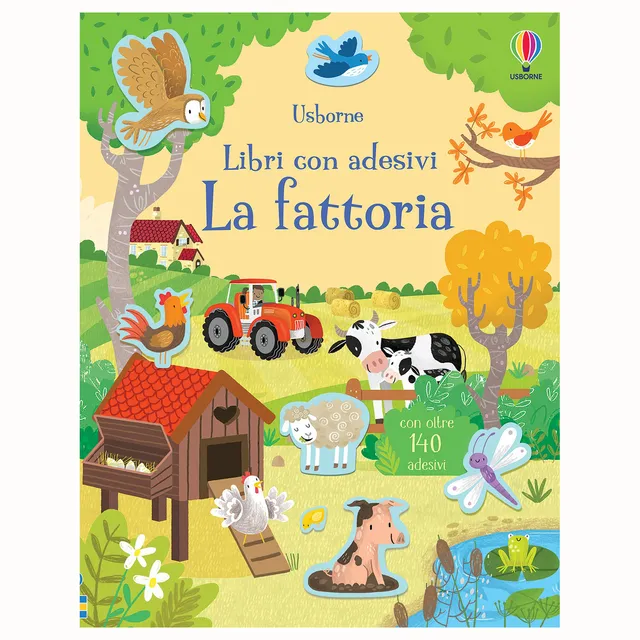 Usborne La fattoria libro con adesivi 160 adesivi da 3 anni