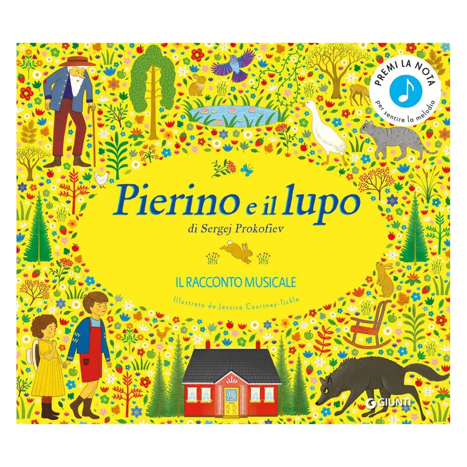Gribaudo Pierino e il Lupo libro sonoro 10 brani da 4 anni
