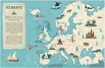 Nord-Sud Atlante delle sirene libro bambini 48 pagine