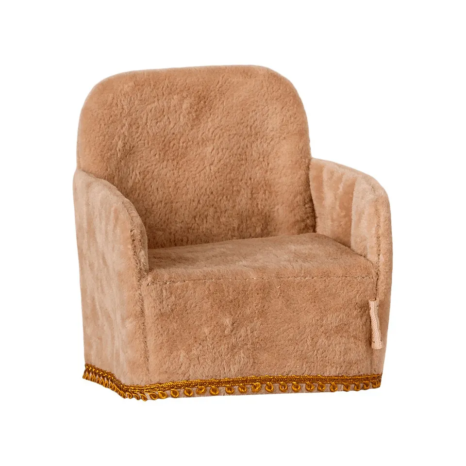 Maileg Poltrona Topo accessorio casa bambole cipria 8 cm