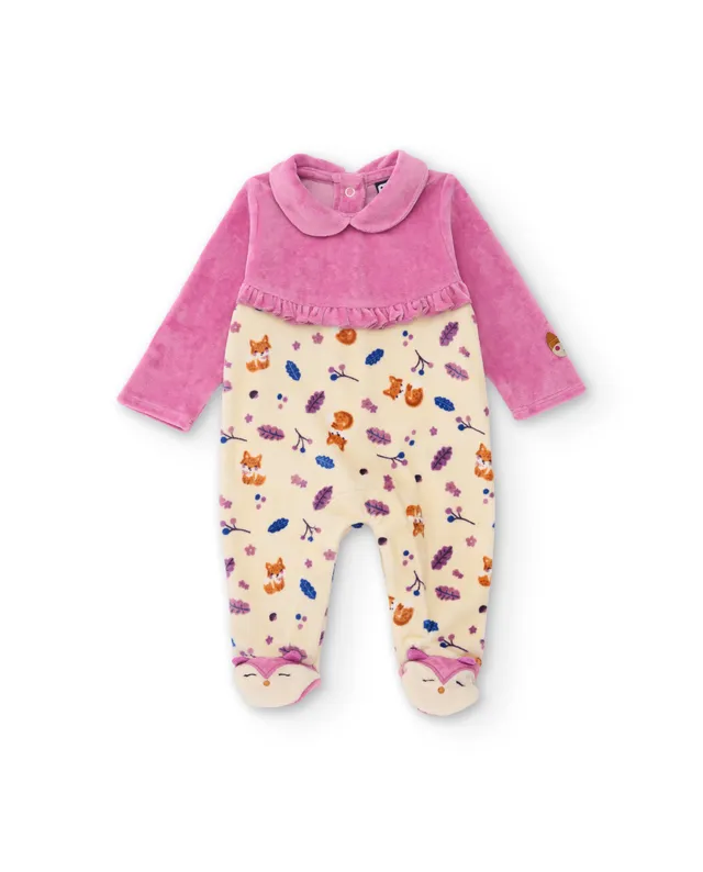Tuc Tuc Magic Foxy pagliaccetto neonata rosa in cotone