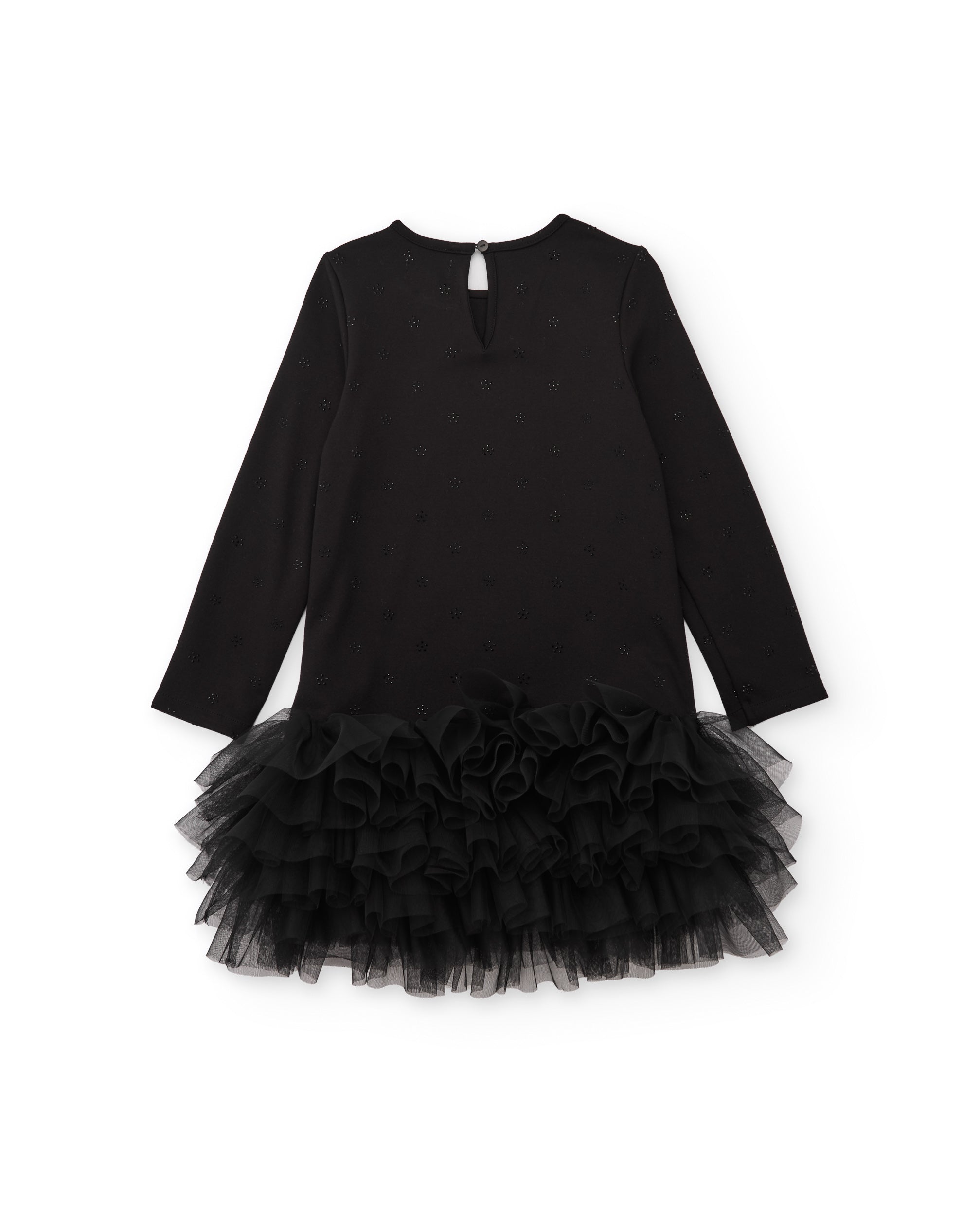 Tuc Tuc Floral Symphony vestito bambina nero tulle