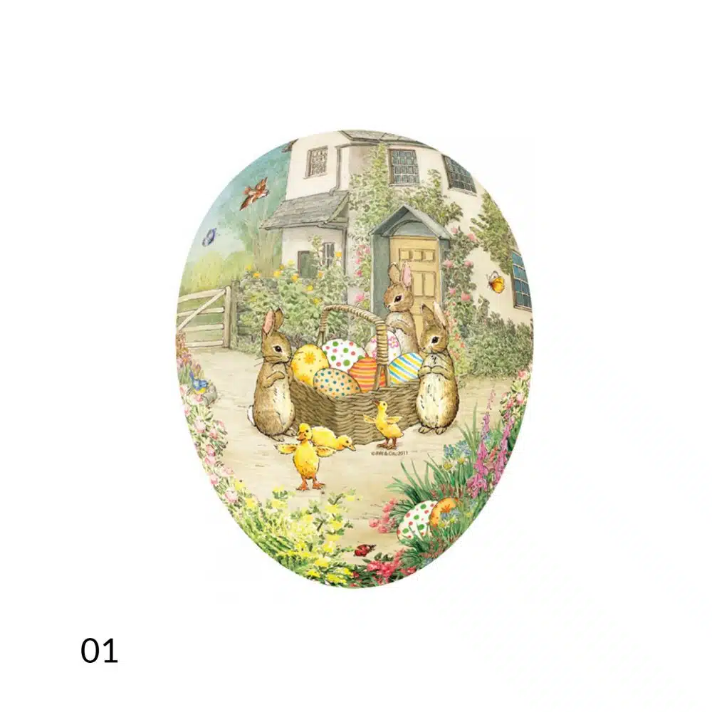 Nestler Beatrix Potter uovo di Pasqua 25 cm in cartone
