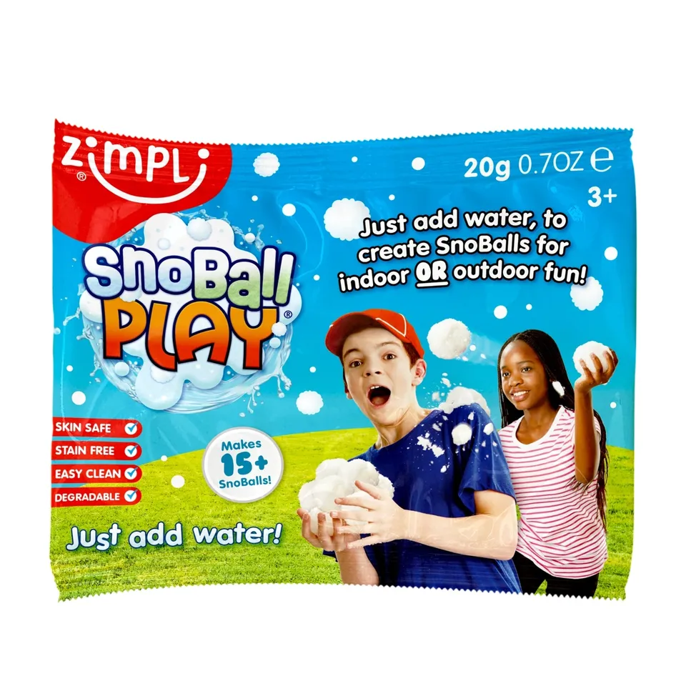 Zimpli Kids SnoBall Play bustina neve sensoriale 15 palle