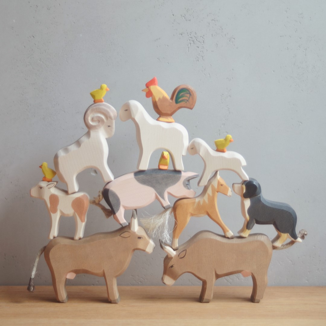 Ostheimer Cane Bernese figura legno 7 cm