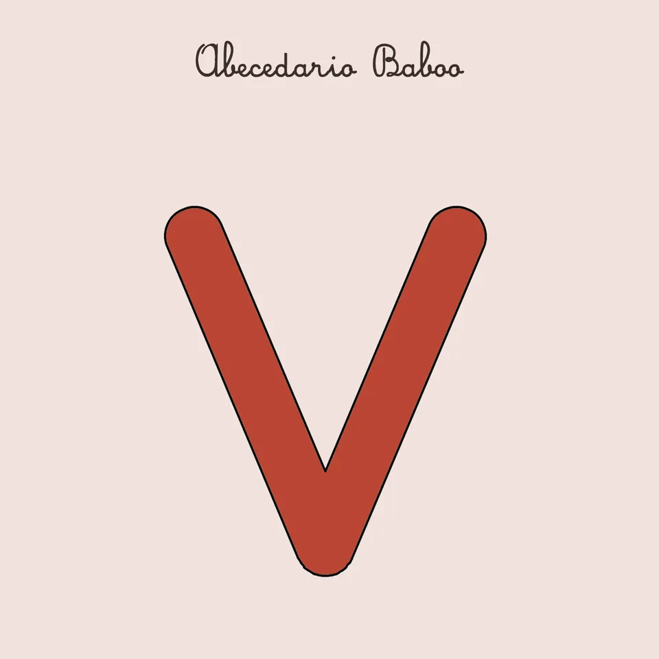 Baboo Abecedario lettera V schede PDF prescolare