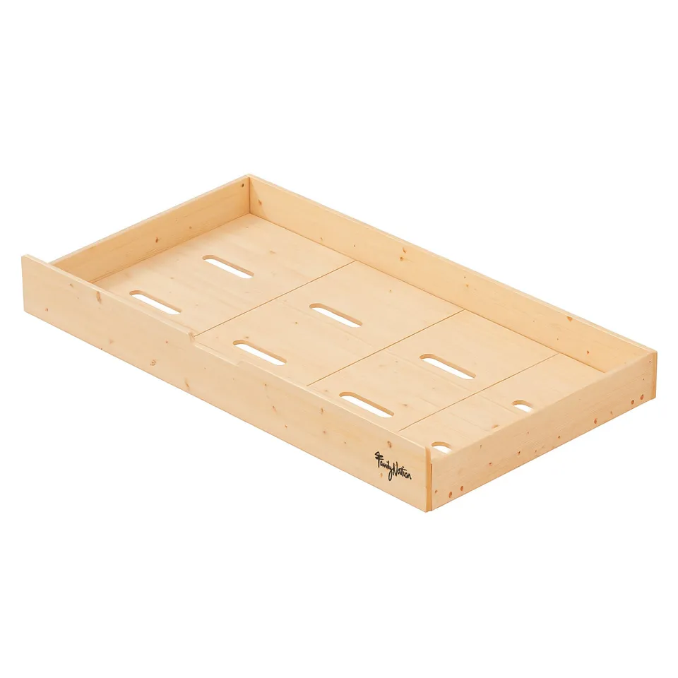 Evi Montessori cassetto letto estraibile 195x90 contenitore