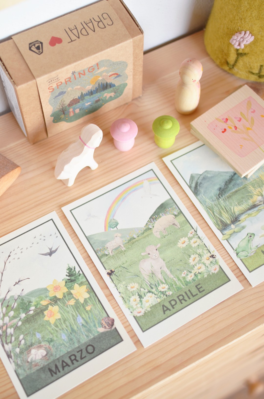 PlayKitBaboo Primavera kit sensoriale con libro e riso