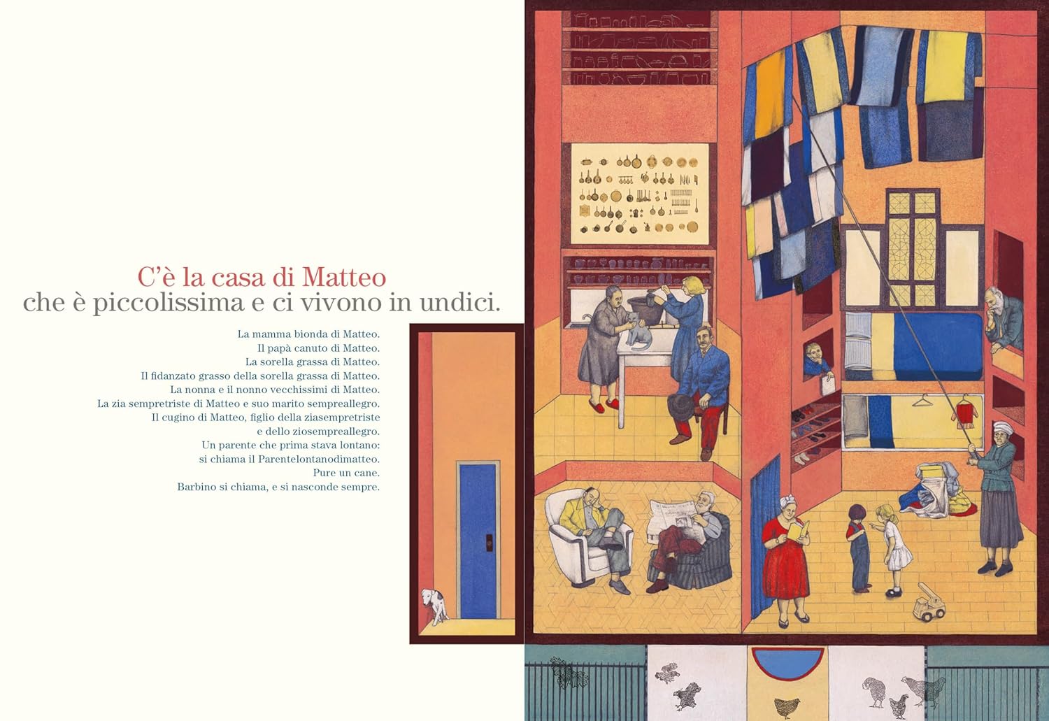 Orecchio Acerbo Le case degli altri bambini libro 48 pagine