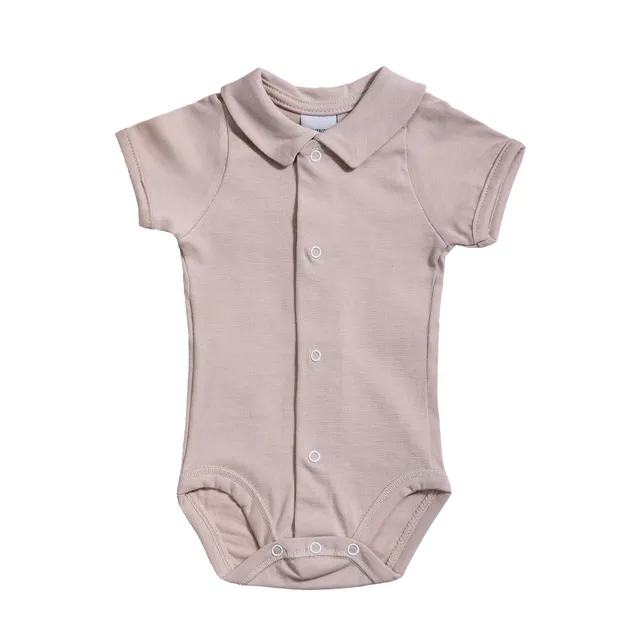Babidu Body Scollo a V Maniche Corte Cotone Estivo