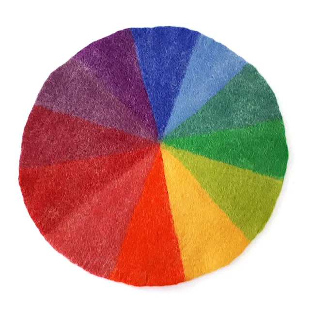 Bauspiel Ruota dei Colori Tappeto Feltro 50 cm 12 Colori