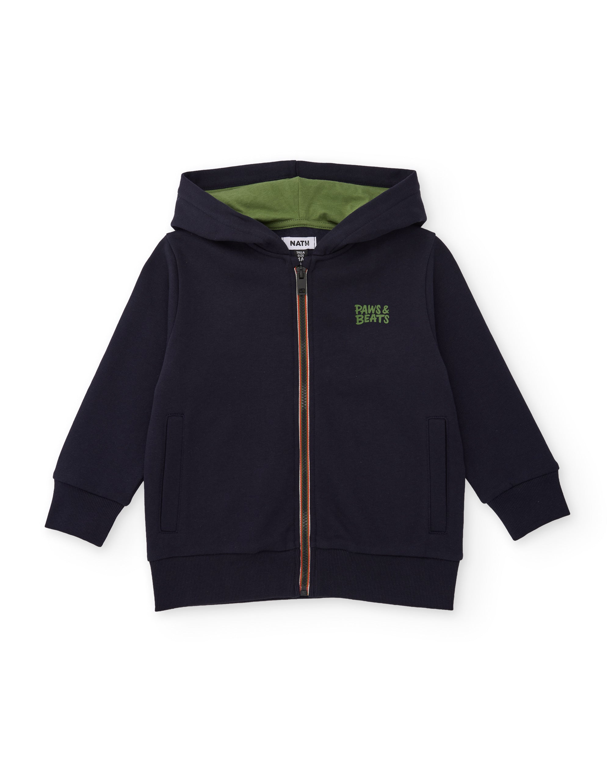 Tuc Tuc Sound felpa bambino blu navy rock zip