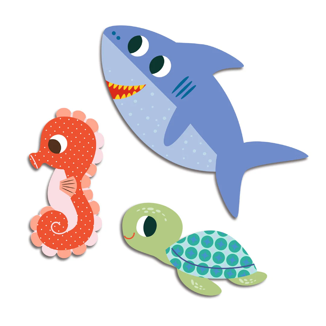 Djeco Big Stickers Ice adesivi 62 pezzi 18 mesi