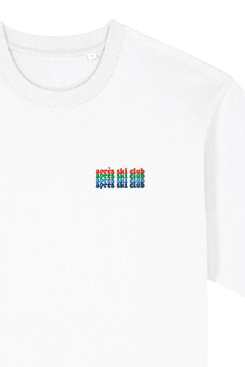 Ella and Rapha APRES SKI CLUB t-shirt uomo bianca cotone