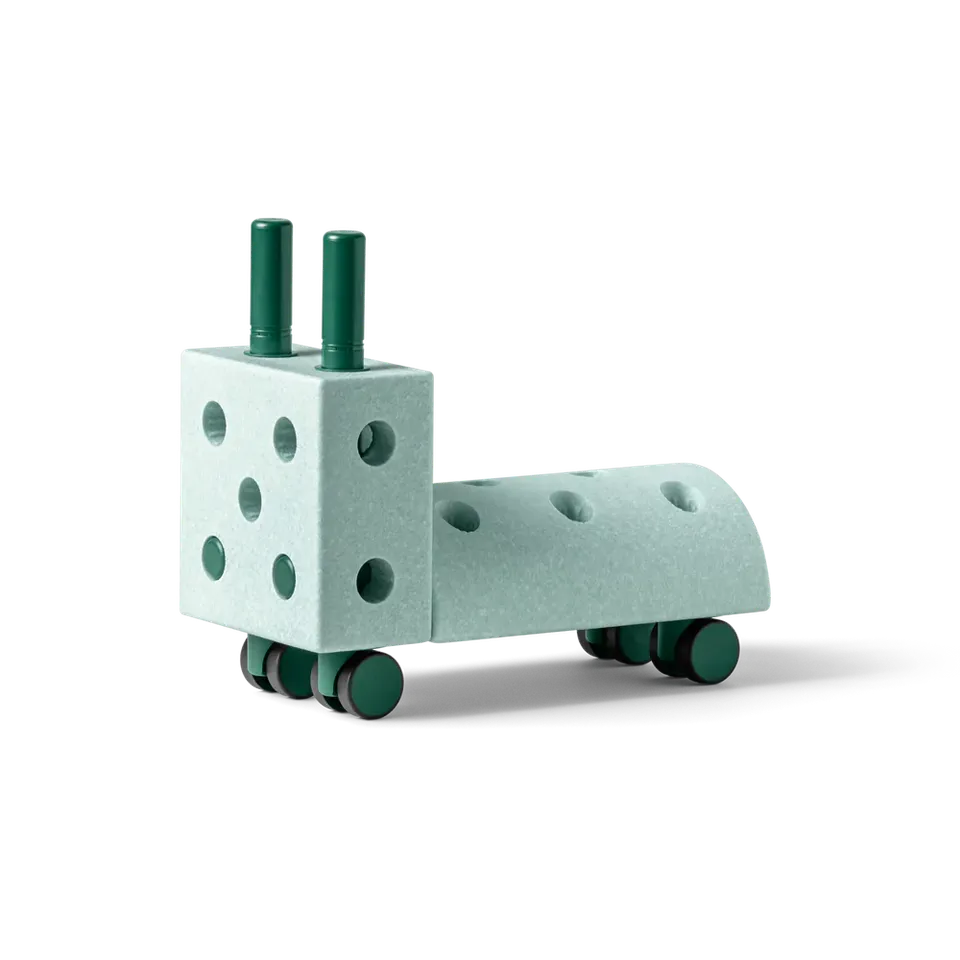 Modu Tiny Ride Mint-Forest cavalcabile costruzioni 10 pezzi