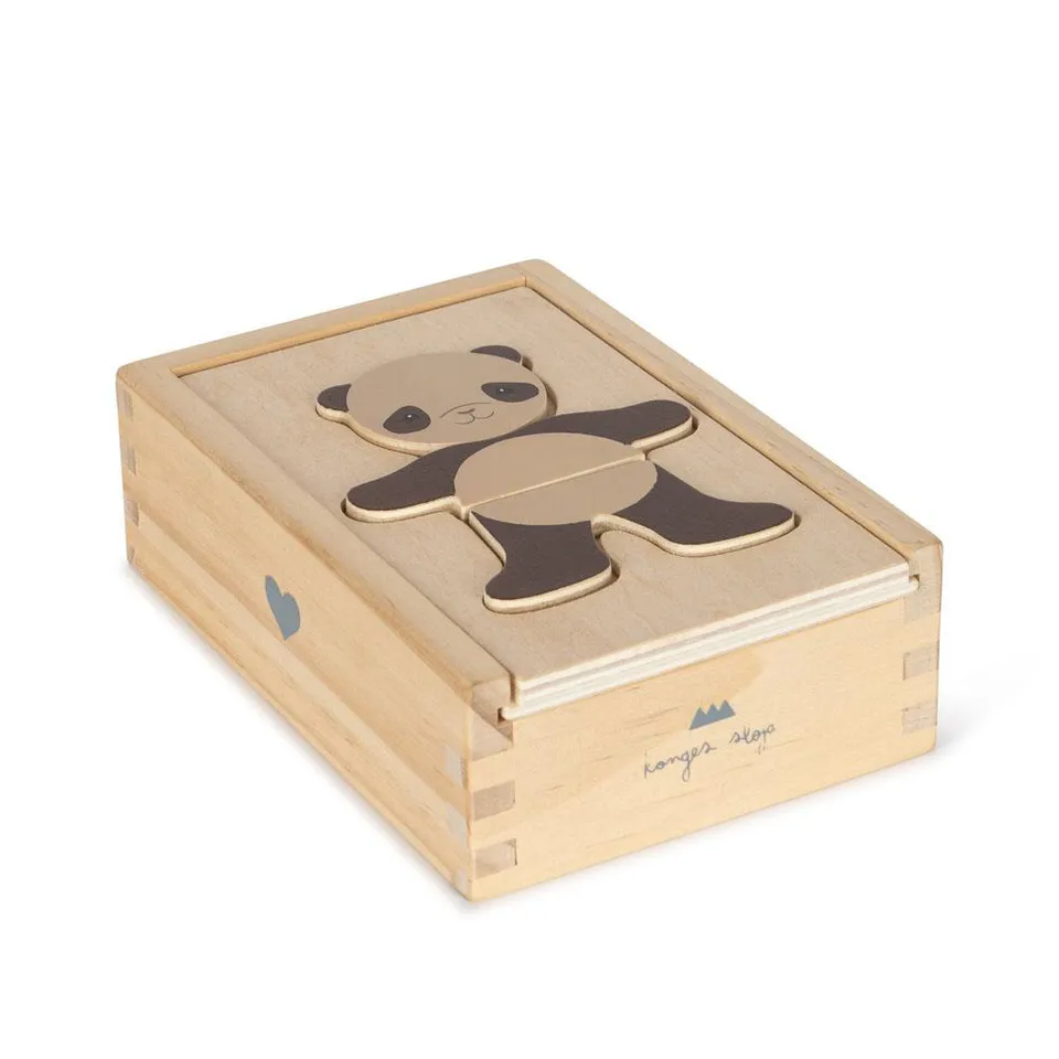 Konges Sløjd Teddy Animals puzzle legno 12 pezzi