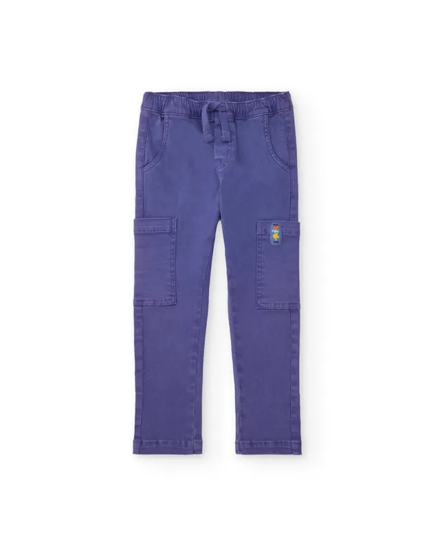 Tuc Tuc pantaloni cargo bambino lilla vita elastica