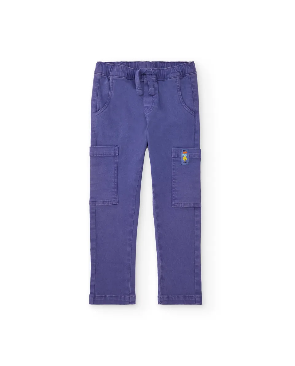 Tuc Tuc pantaloni cargo bambino lilla vita elastica