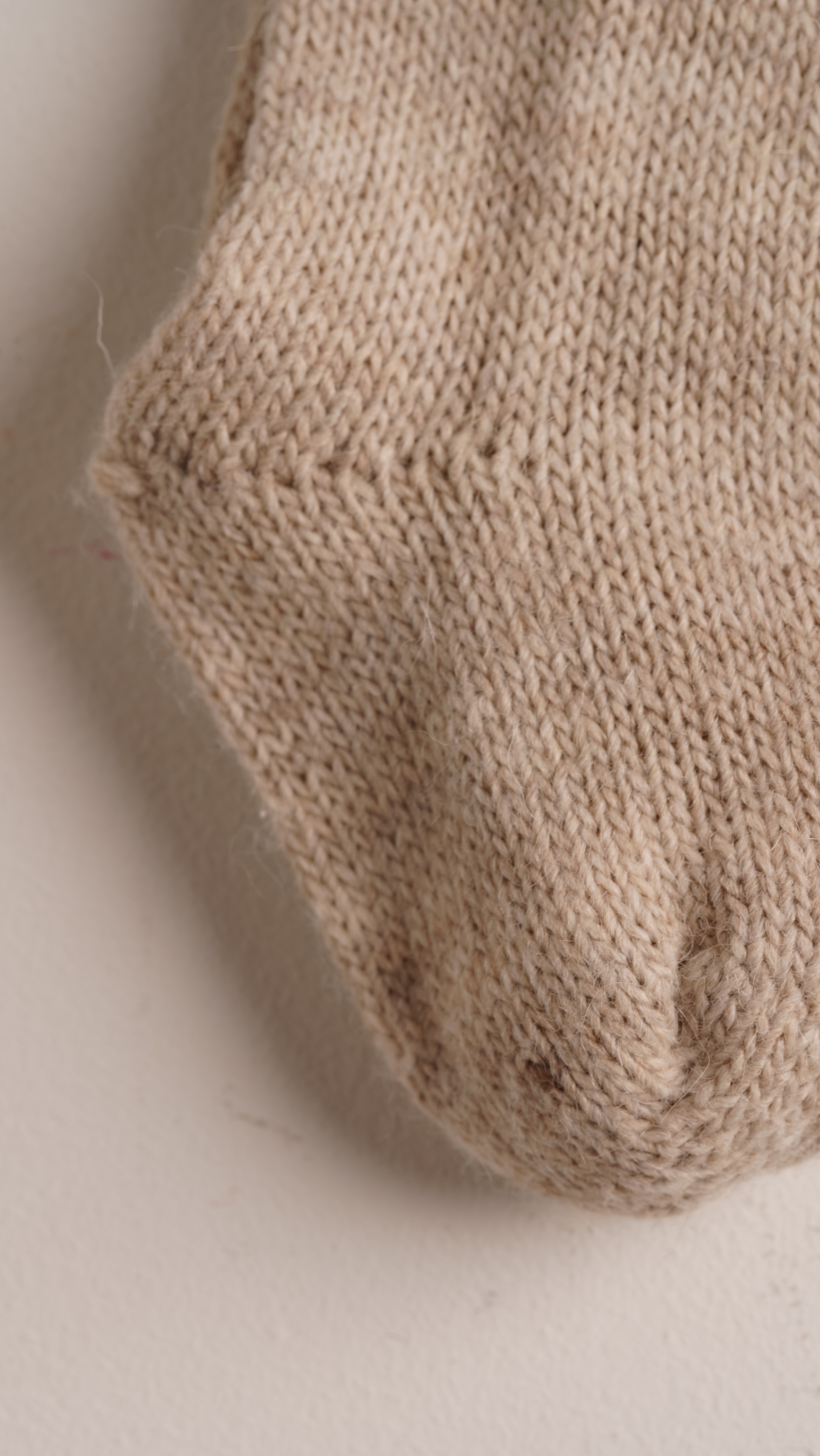 Mebi calzini bambino punto beige lana