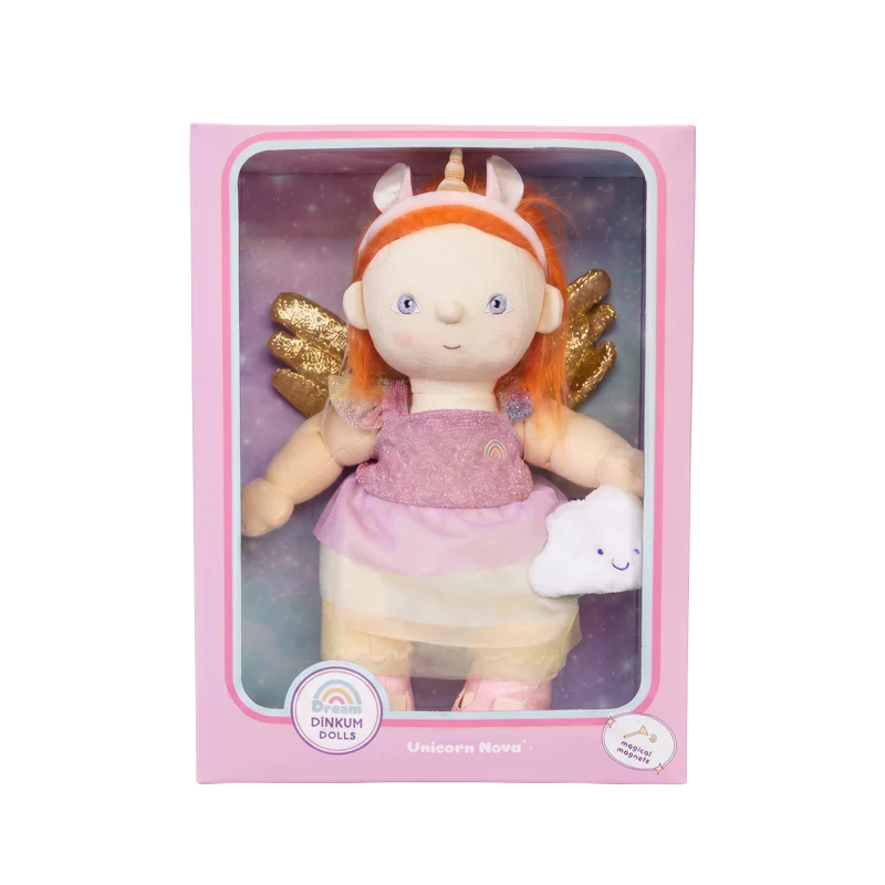 OlliElla Dinkum Dolls Unicorn Nova bambola morbida
