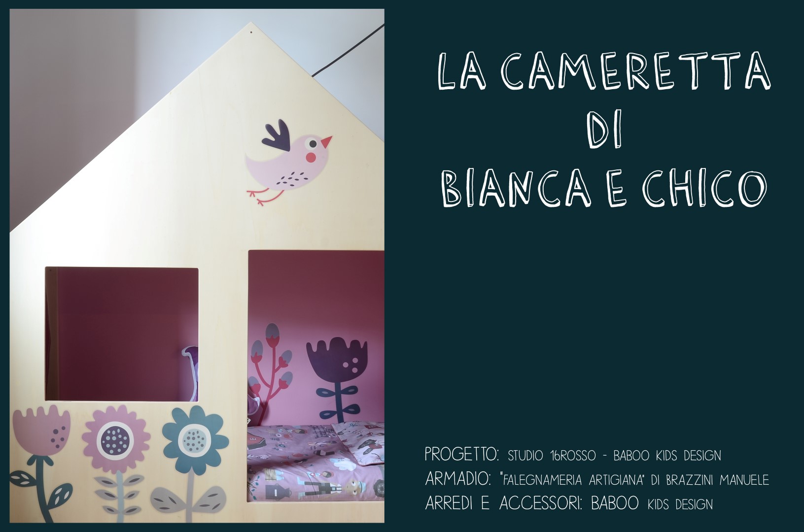 Cameretta Bianca e Chico arredo bambini