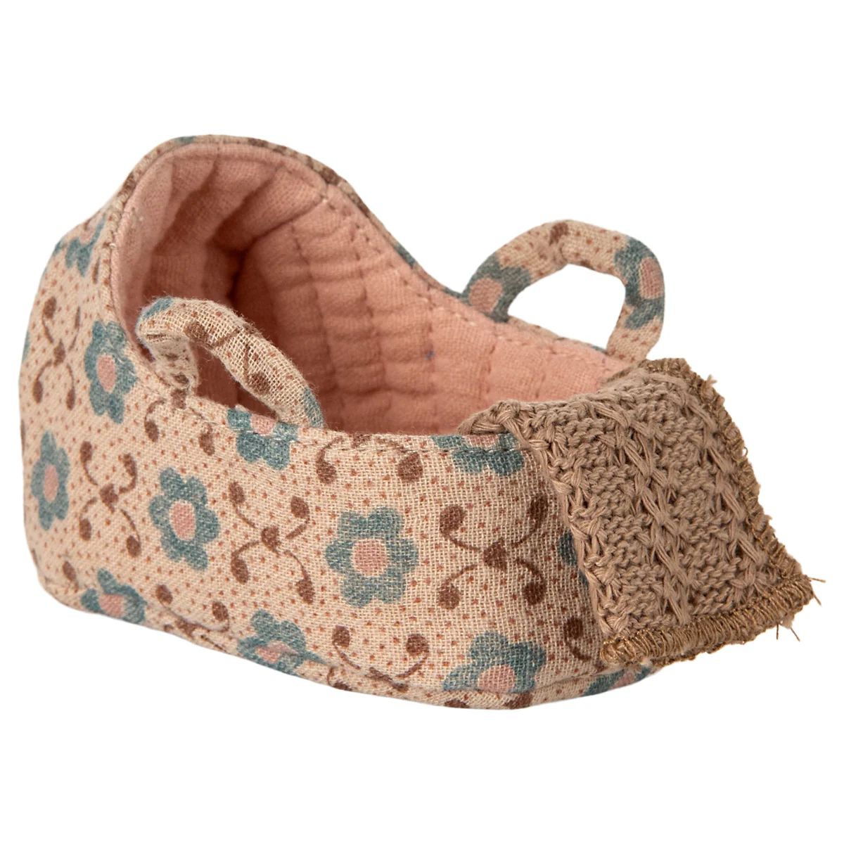 Maileg Porta Topino culla rosa 9,5 cm in cotone