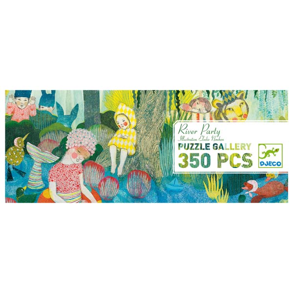 Djeco Gallery River Party puzzle 350 pezzi 97x33 cm