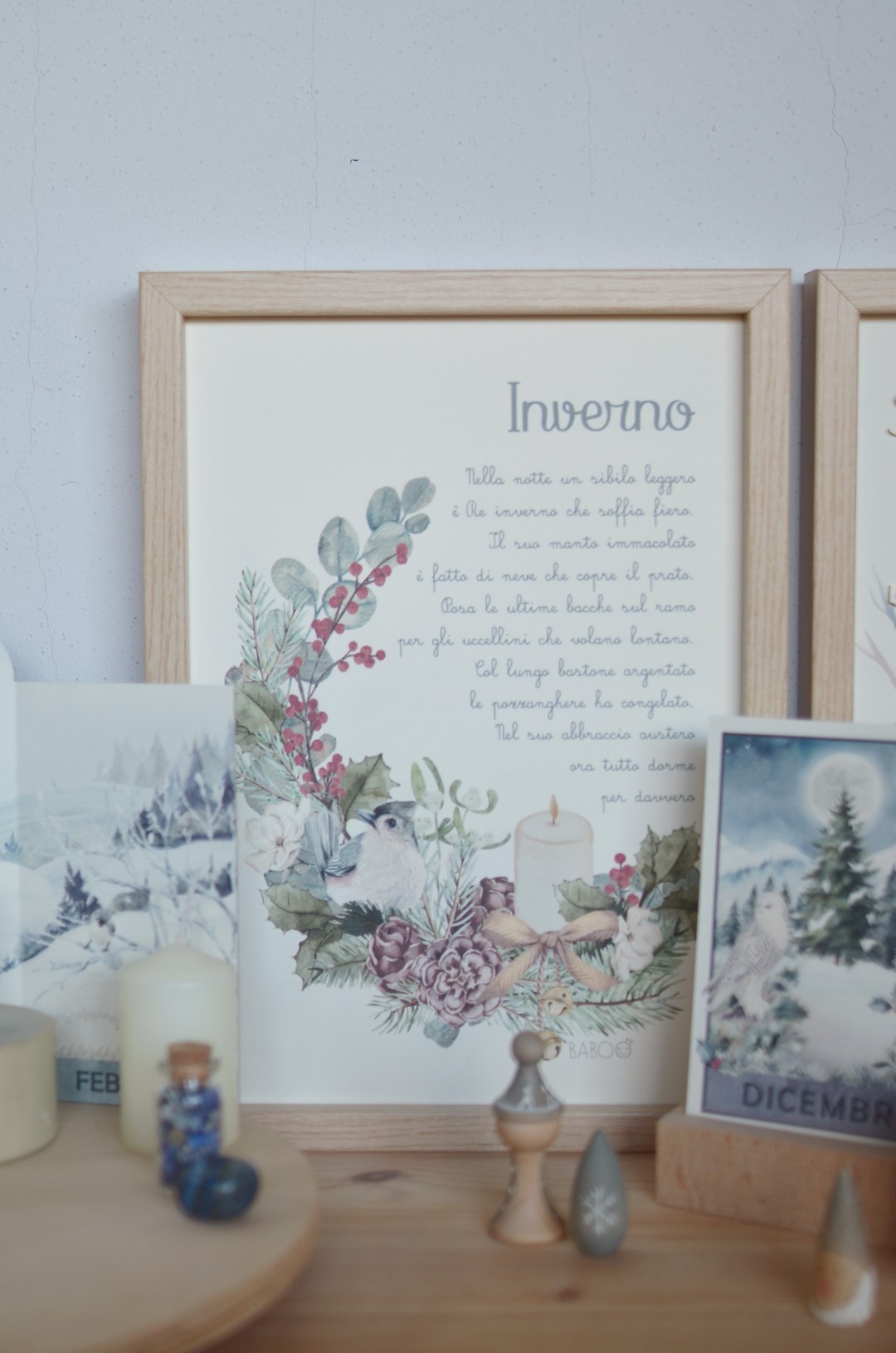 PlayKitBaboo Inverno kit gioco con libro e Grapat