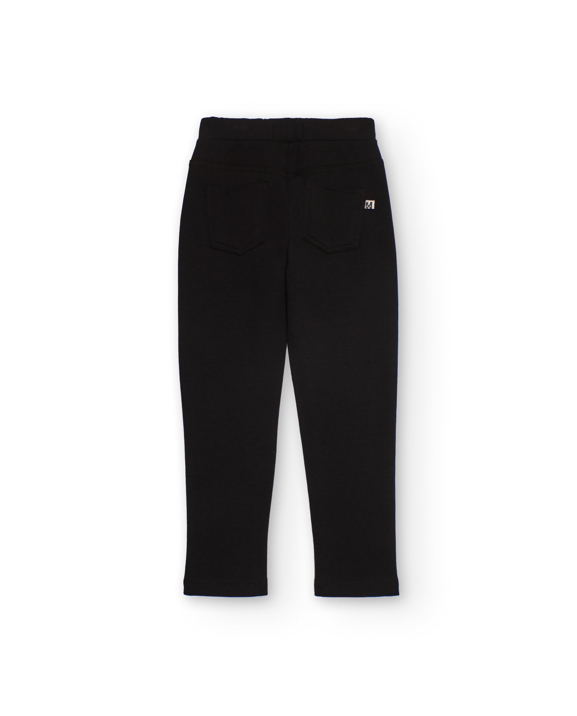 Tuc Tuc jegging bambina nero con tasche posteriori