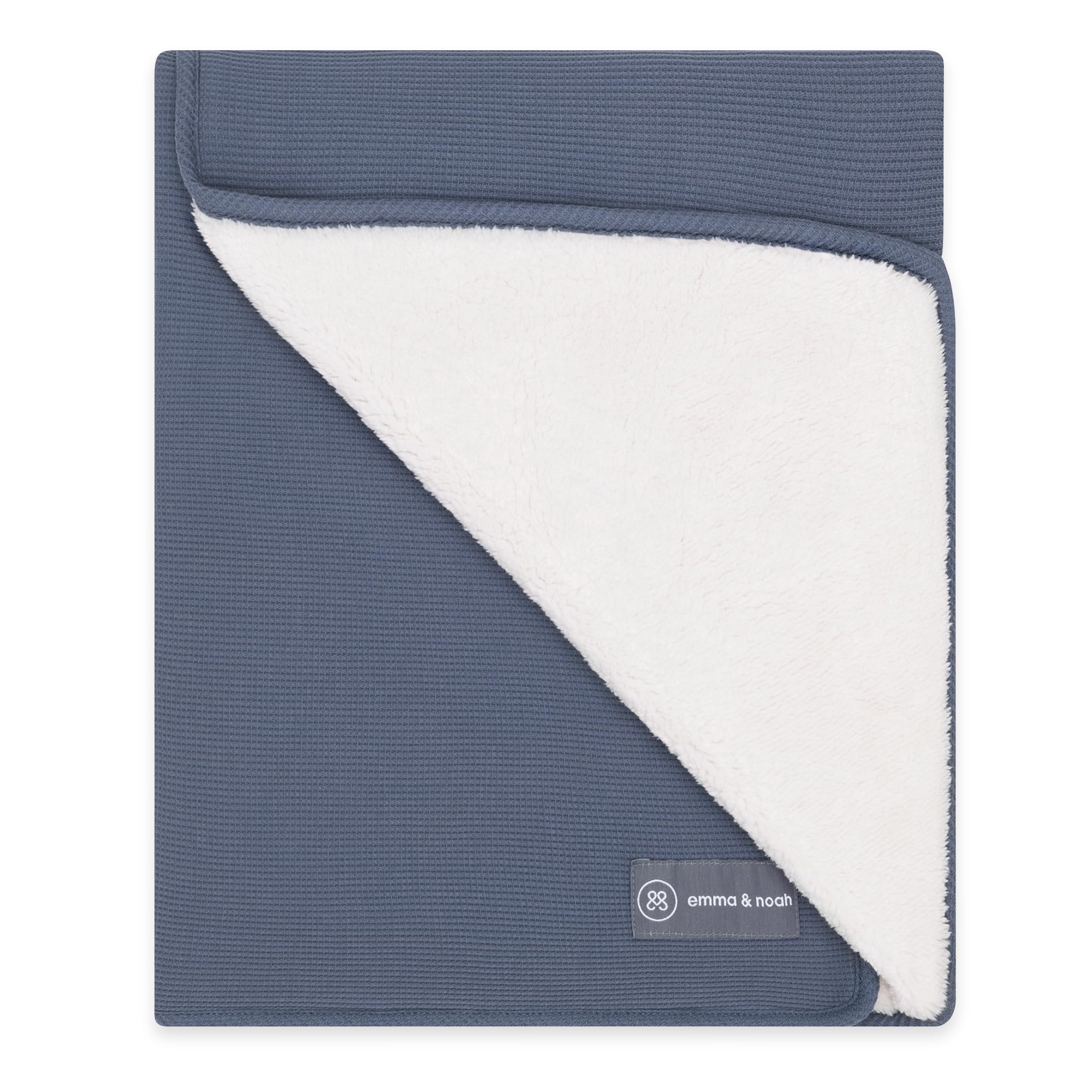 emma & noah Essential coperta neonato 95x75 Mint cotone bio