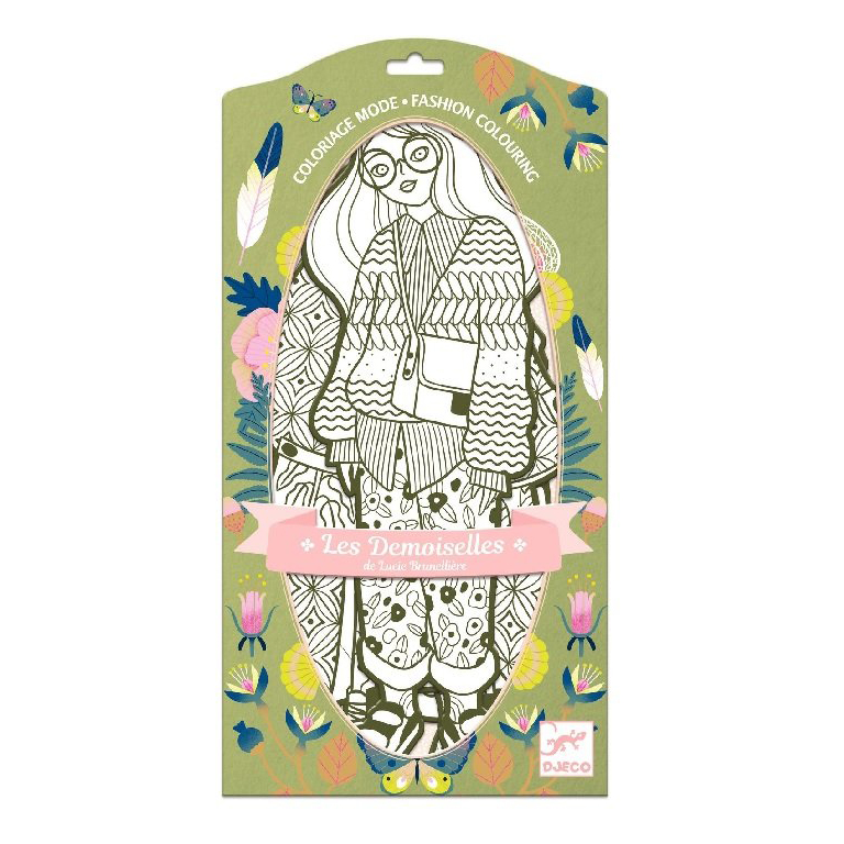 Djeco Bowie & Friends set silhouette da colorare 4 pz