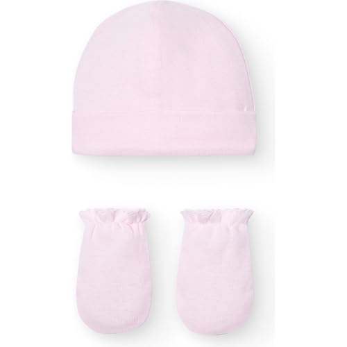 Babidu 9288 set cappello e guanti neonato cotone