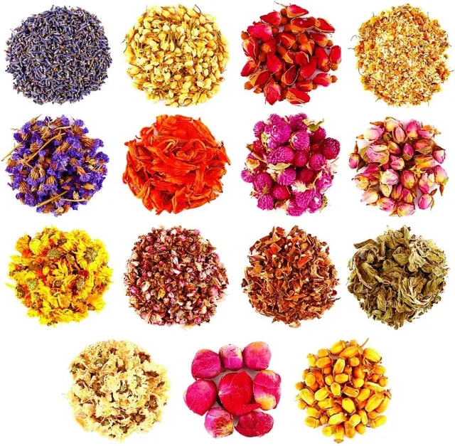 Set Craft Fiori Secchi Assortiti per Gioco Sensoriale