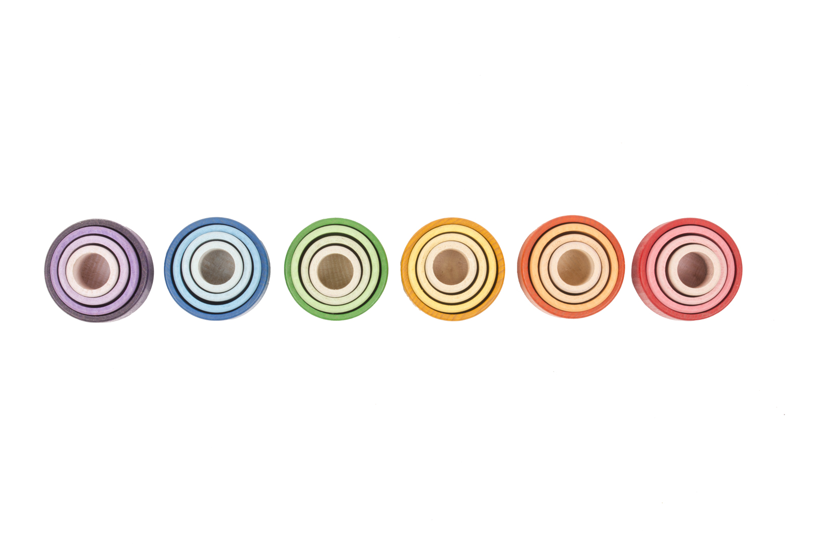 Grapat Rainbow Nest Bowls ciotole legno 24 pezzi