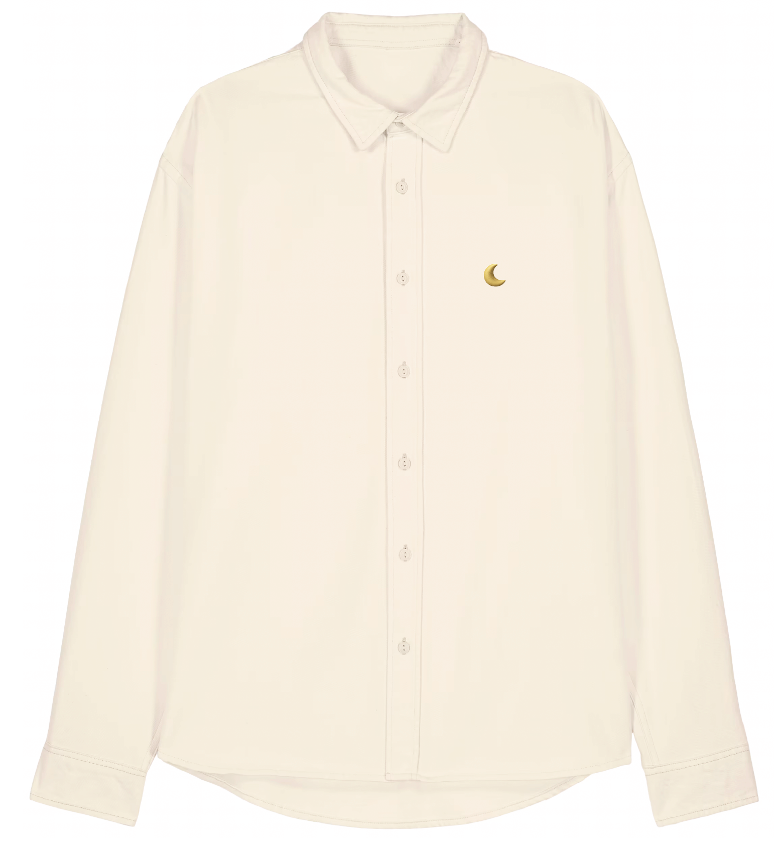 Ella and Rapha Moon camicia worker bianca in cotone