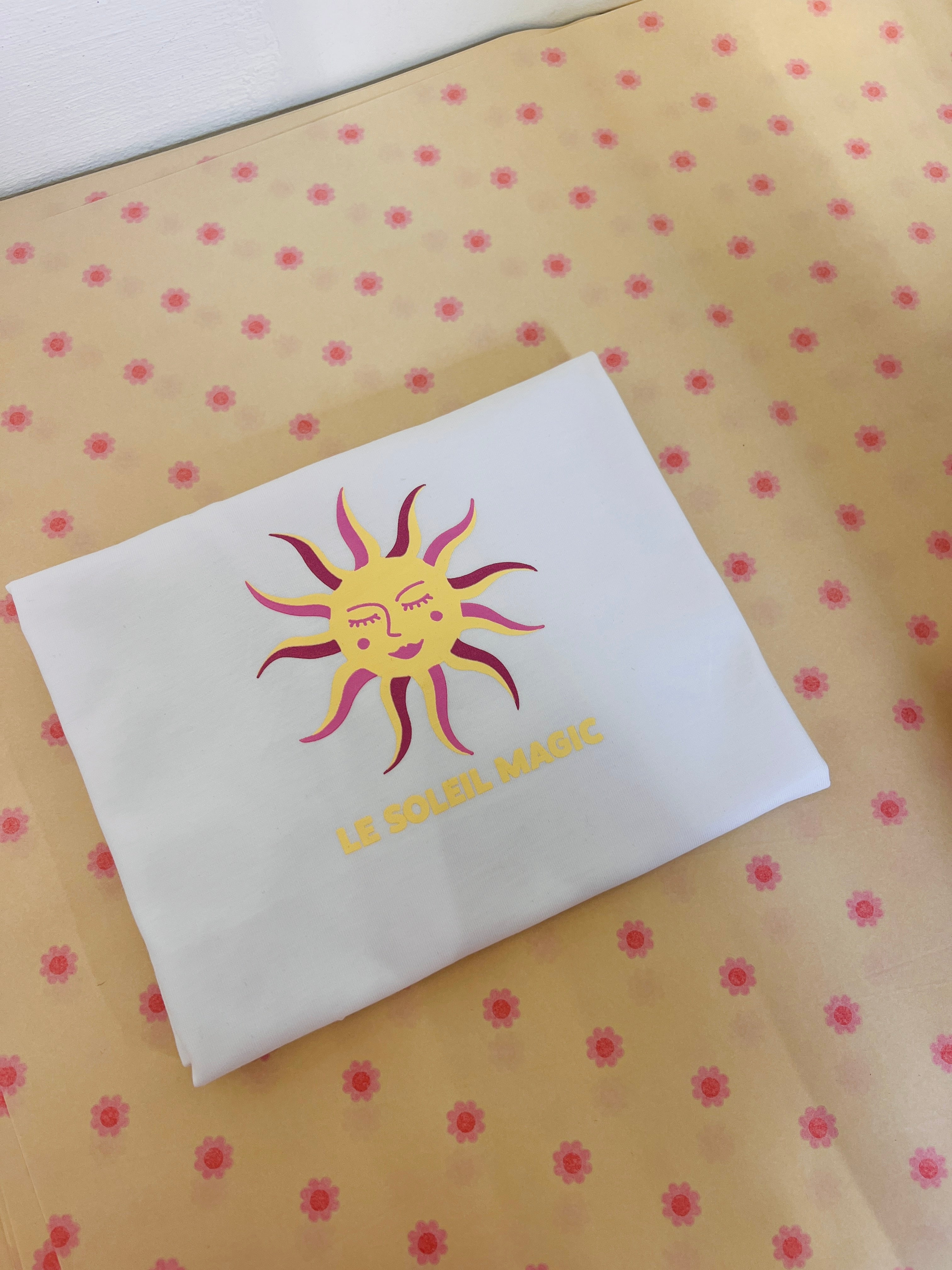 Ella and Rapha LE SOLEIL MAGIC t-shirt donna bianca cotone