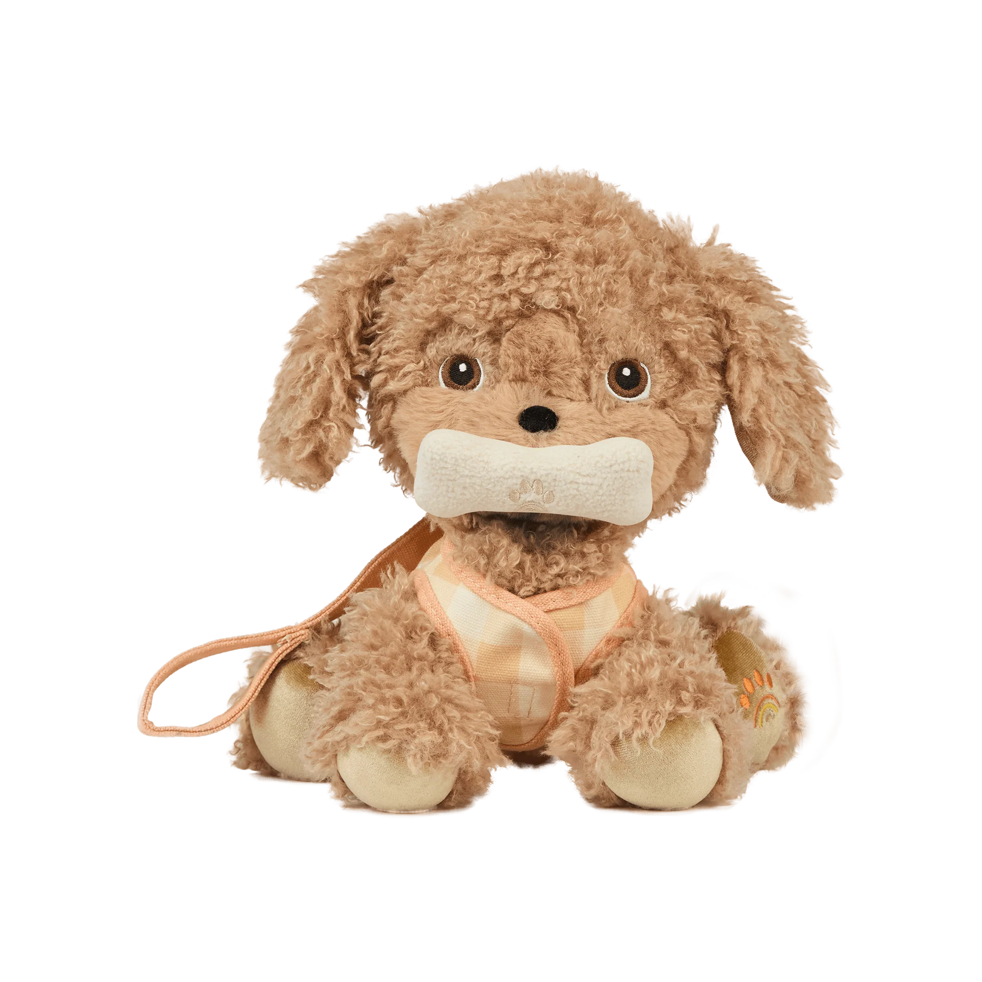Olli Ella Dinkum Dogs Goldie peluche cane con osso