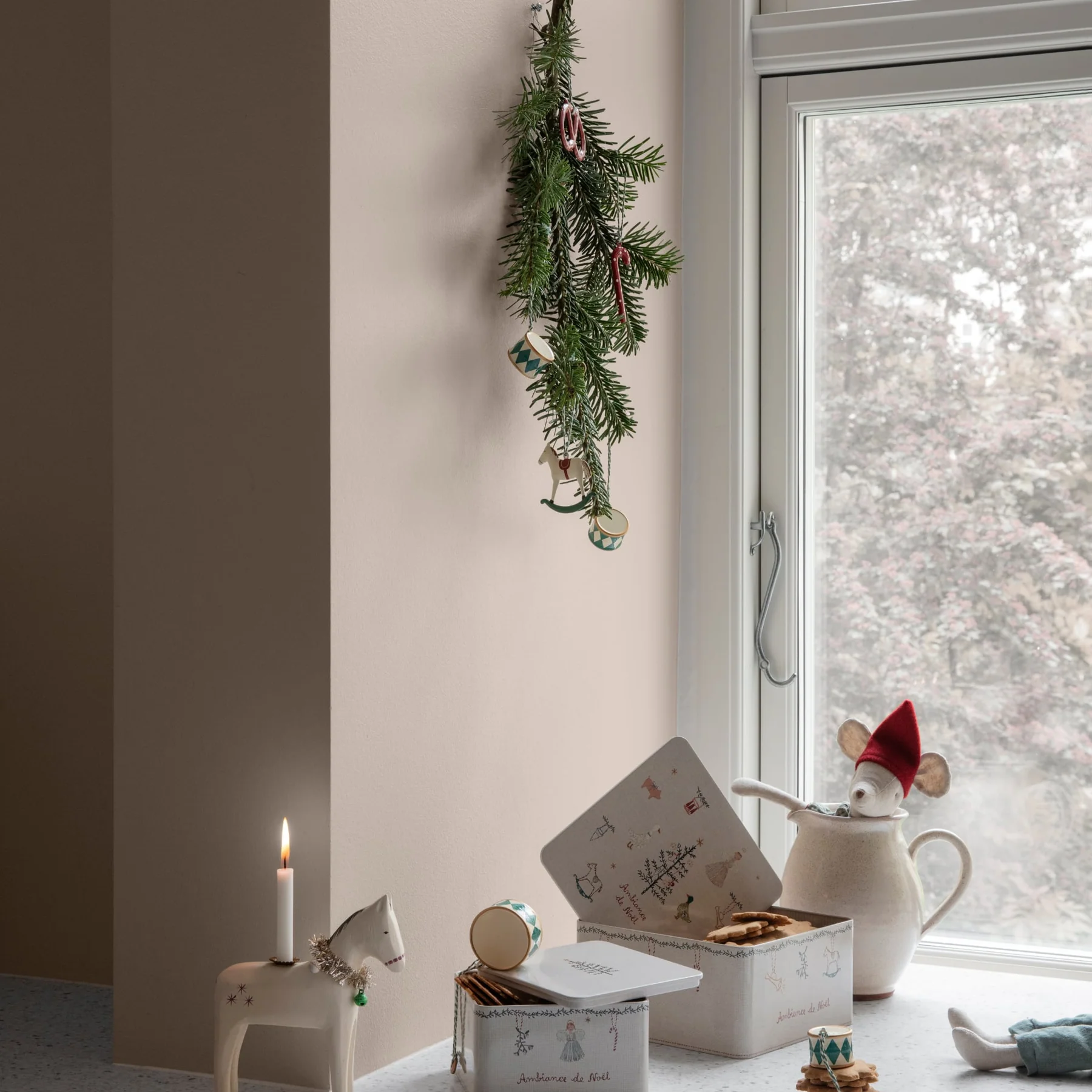 Maileg Peter's Christmas ornamenti albero metallo 4 pezzi