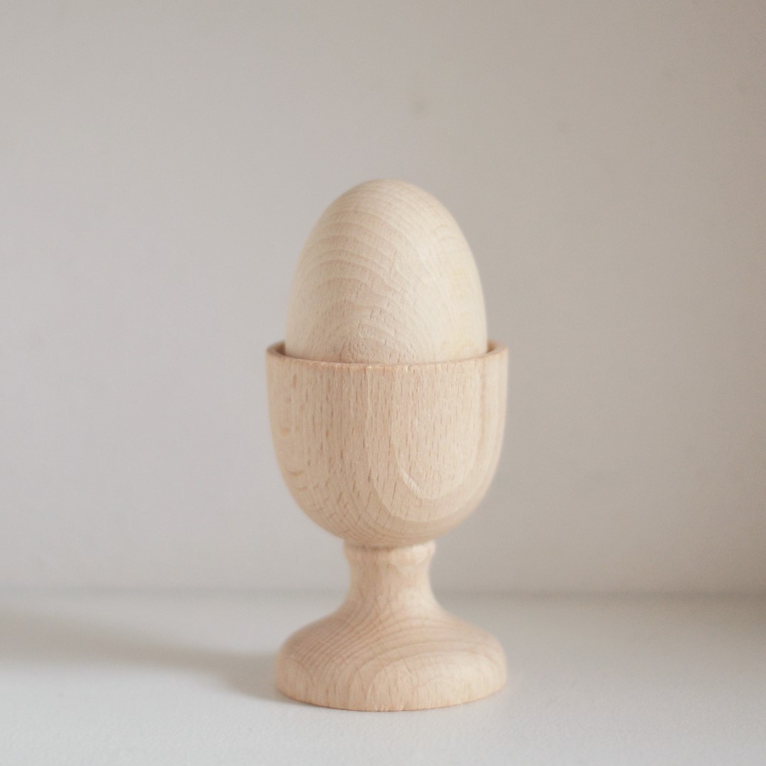 Porta uovo legno materiale euristico gioco neonati