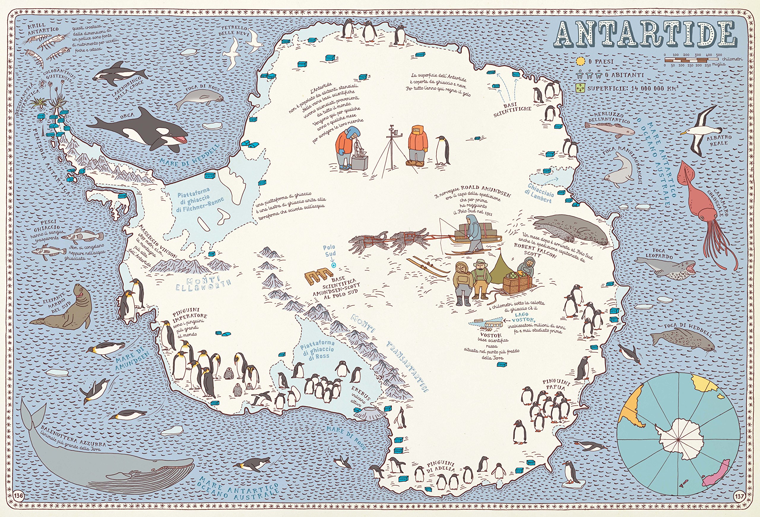 Mappe atlante illustrato bambini cartonato 168 pagine
