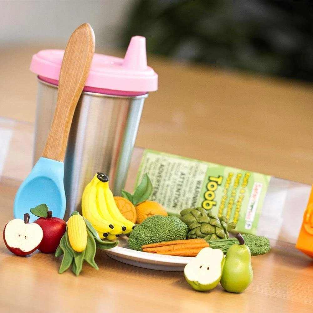 Safari Ltd Toob Frutta e Verdura miniature 8 pezzi Montessori