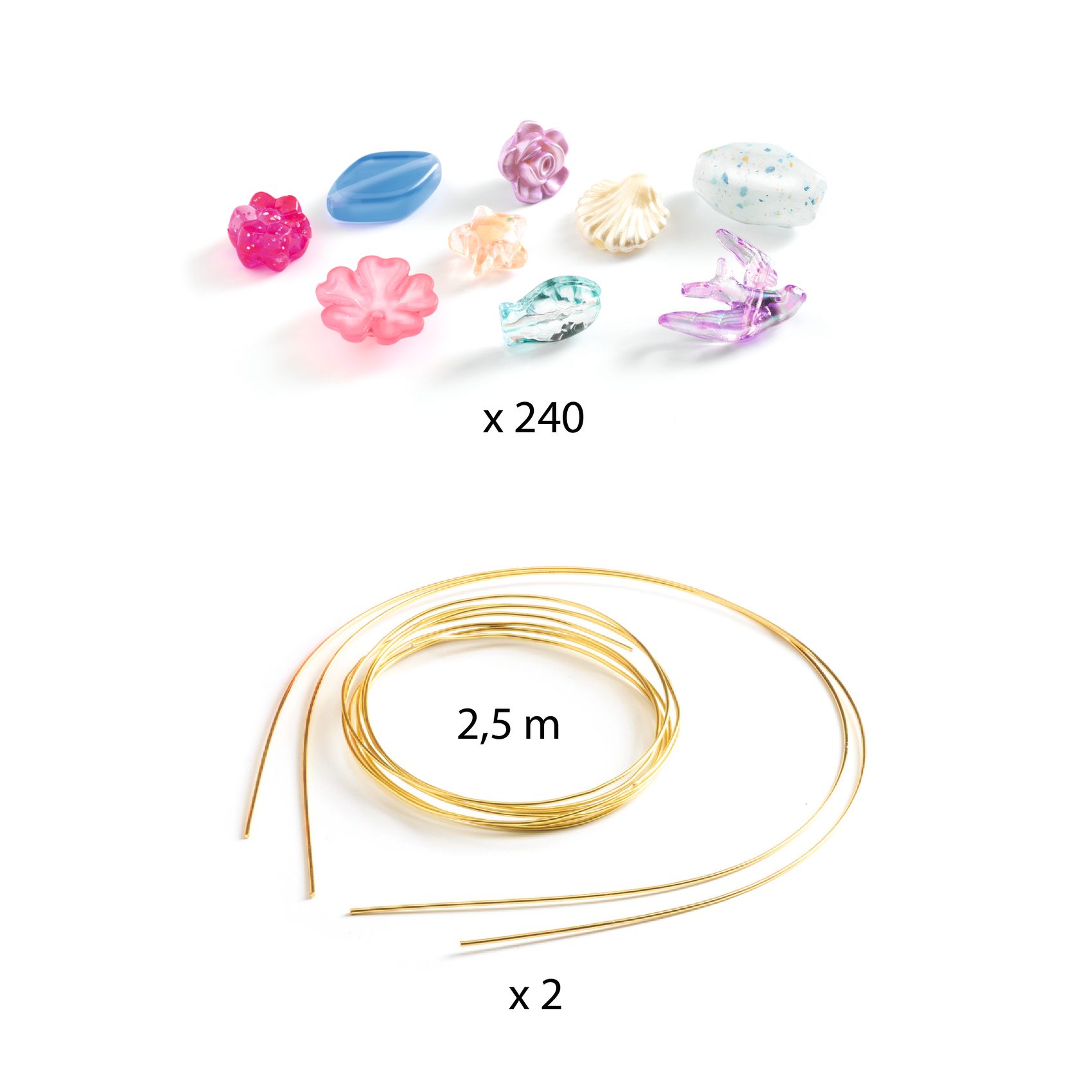 Djeco Duo Tiaras Blue kit perline 2 diademi