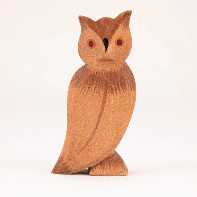 Ostheimer Gufo reale figura legno 8 cm