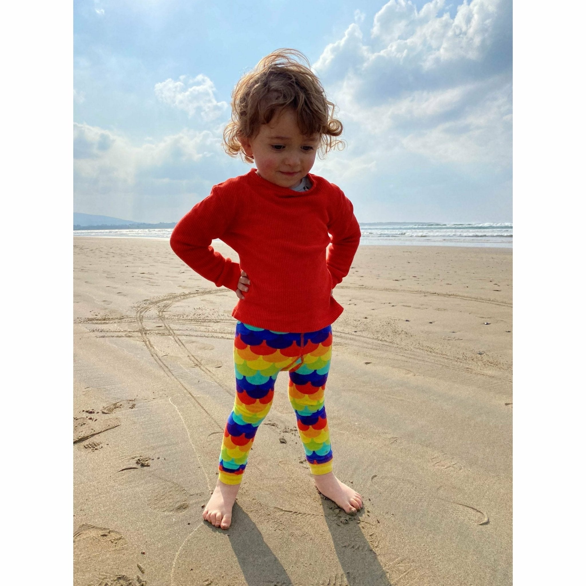 Slugs & Snails Scales leggings bimbo squame cotone bio
