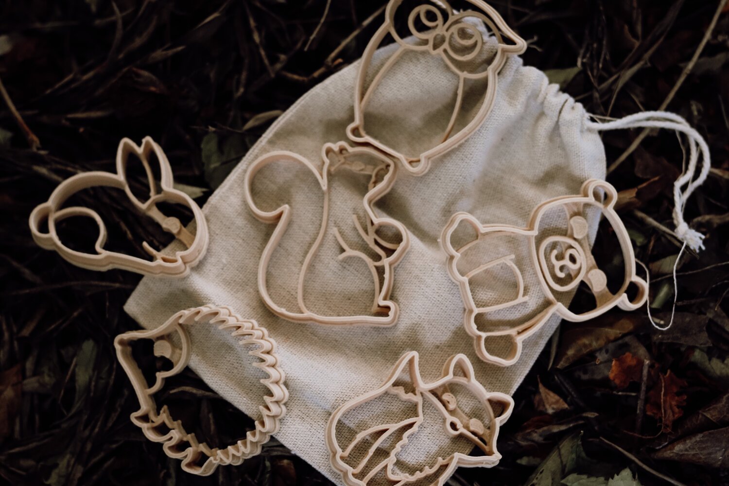 Kinfolk Animali del Bosco formine pasta modellabile set 6 eco